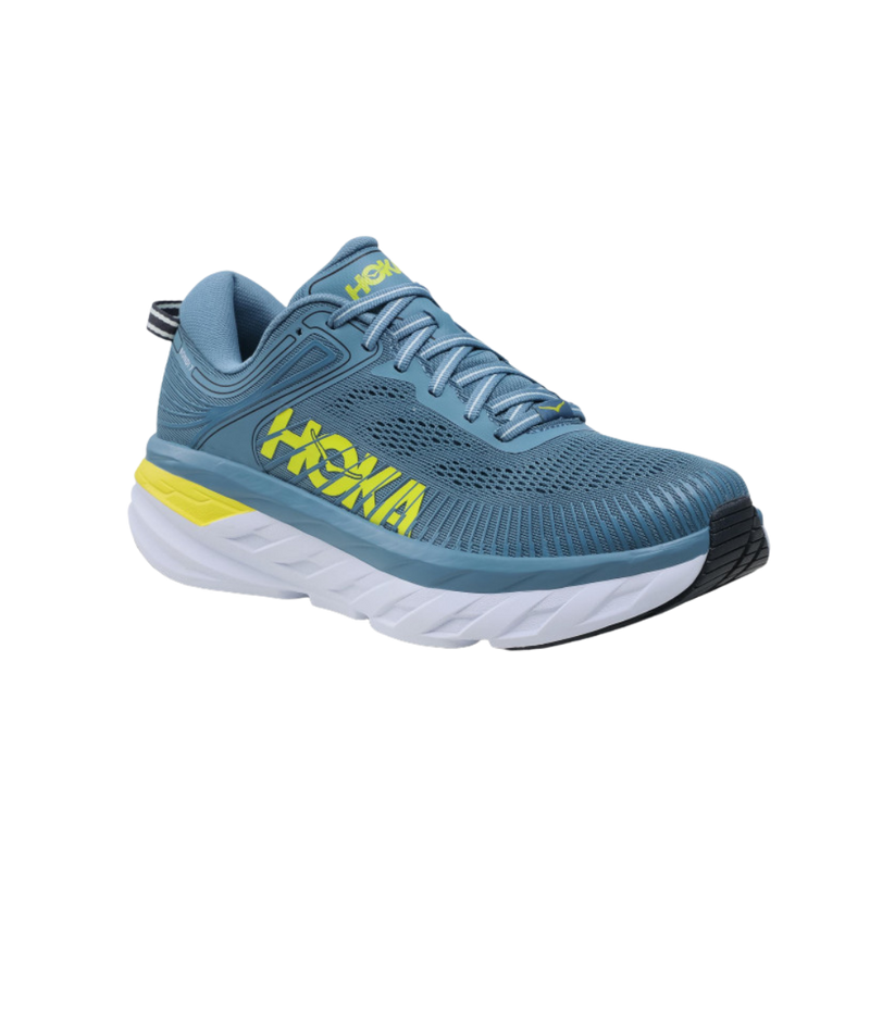 Hoka Bondi 7 Gris jaune fluo