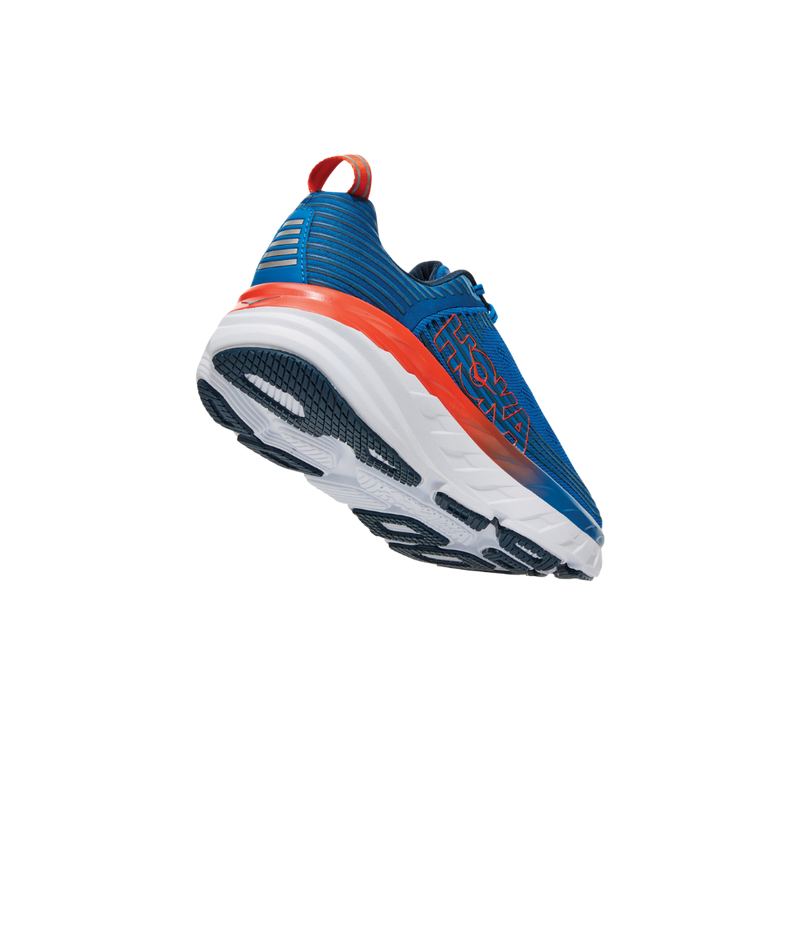 Hoka Bondi 6 bleu et orange