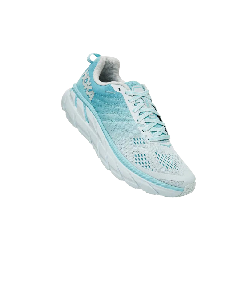 Hoka Clifton 6 blanc bleu