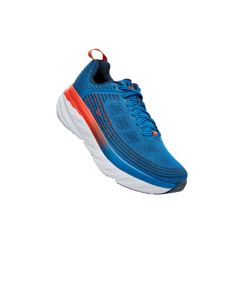 Hoka Bondi 6 bleu et orange