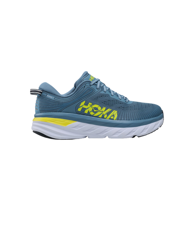 Hoka Bondi 7 Gris jaune fluo
