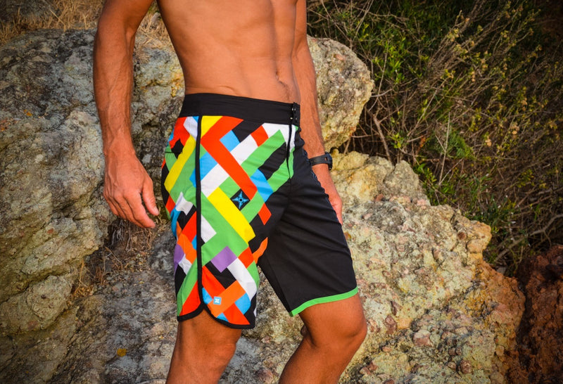Boardshort Squares Vintage