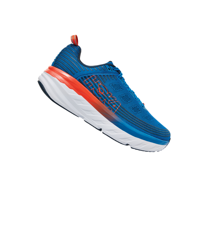 Hoka Bondi 6 bleu et orange