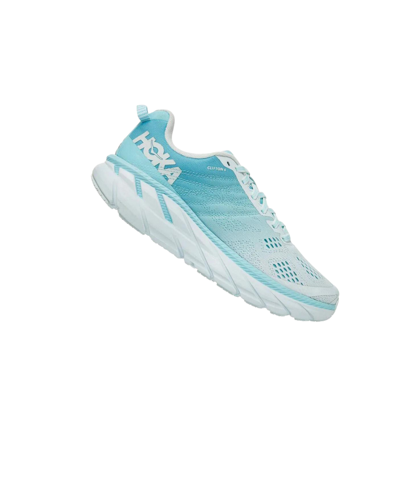 Hoka Clifton 6 blanc bleu