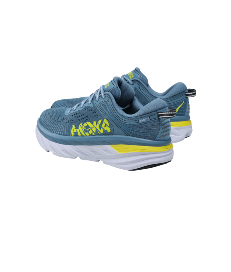 Hoka Bondi 7 Gris jaune fluo