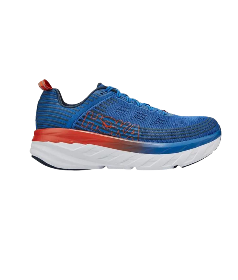 Hoka Bondi 6 bleu et orange