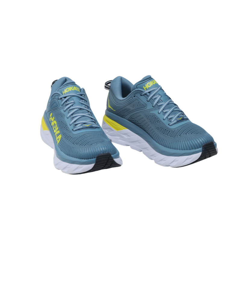 Hoka Bondi 7 Gris jaune fluo