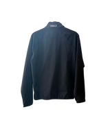 Veste running anti-pluie  noir et bleu roi