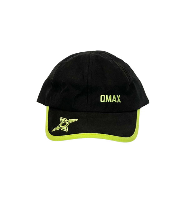 Casquette Omax noir-vert fluo