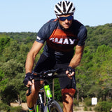 BIB Cuissard Vélo Bretelles "Glitch"orange