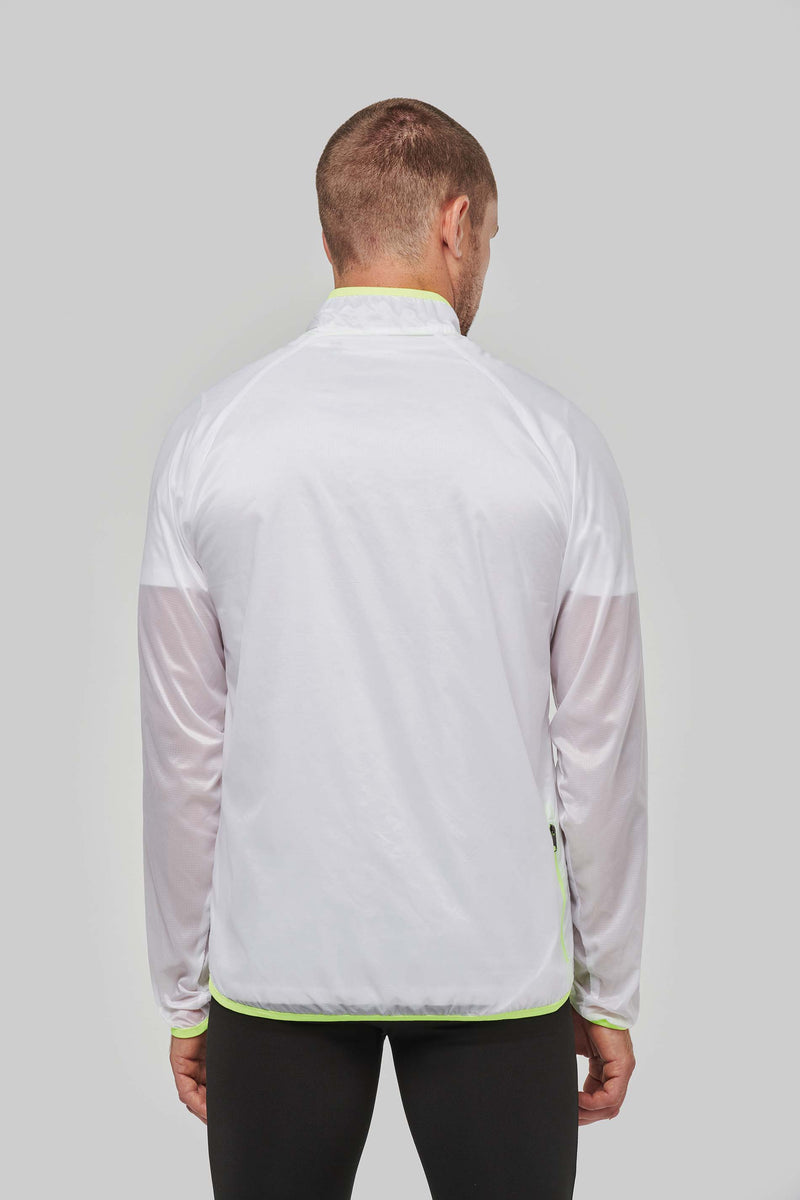 Veste de pluie longues manches blanche