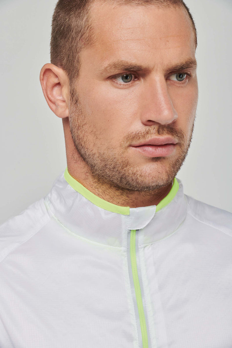 Veste de pluie longues manches blanche