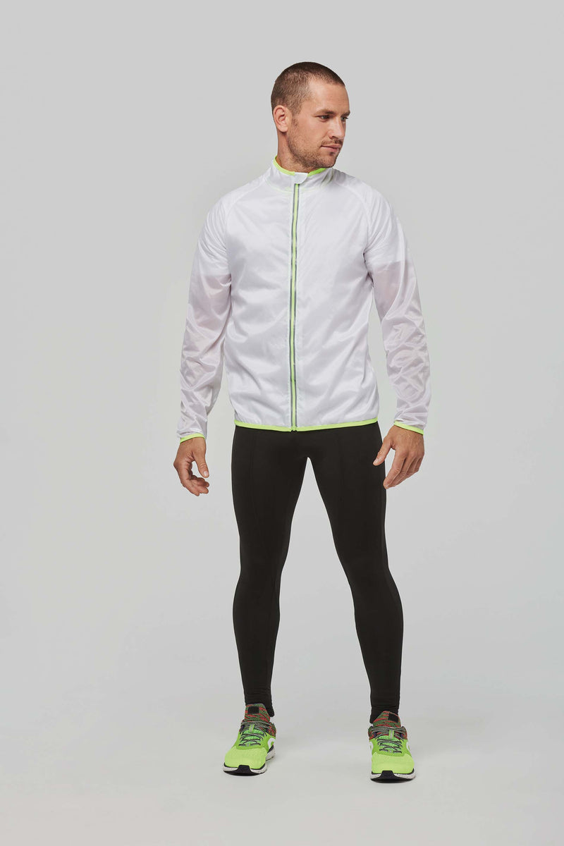 Veste de pluie longues manches blanche