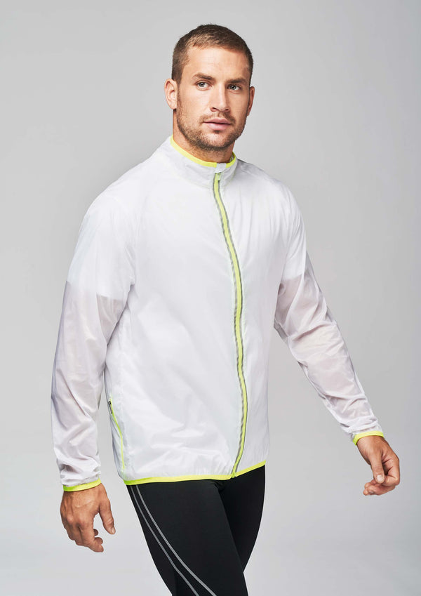 Veste de pluie longues manches blanche