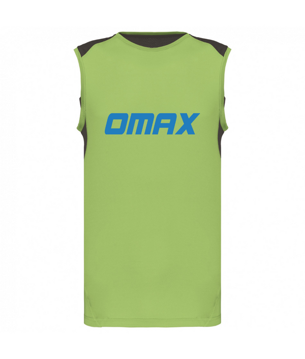 Tee-shirt sans manches bicolore