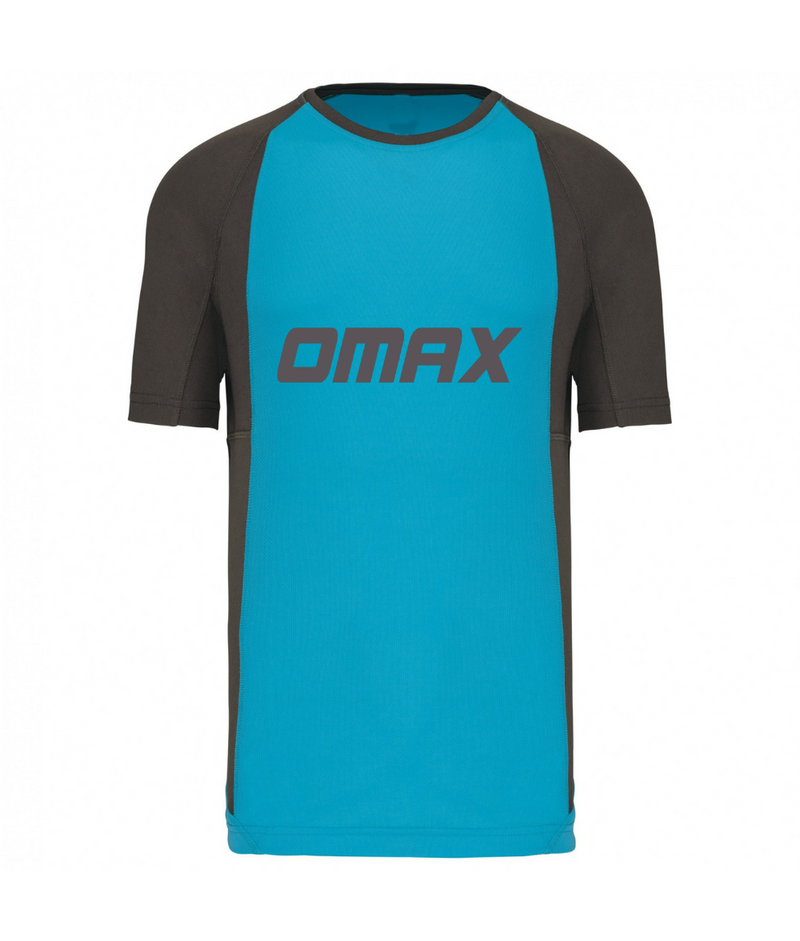 Tee-shirt technique bicolore manche courte