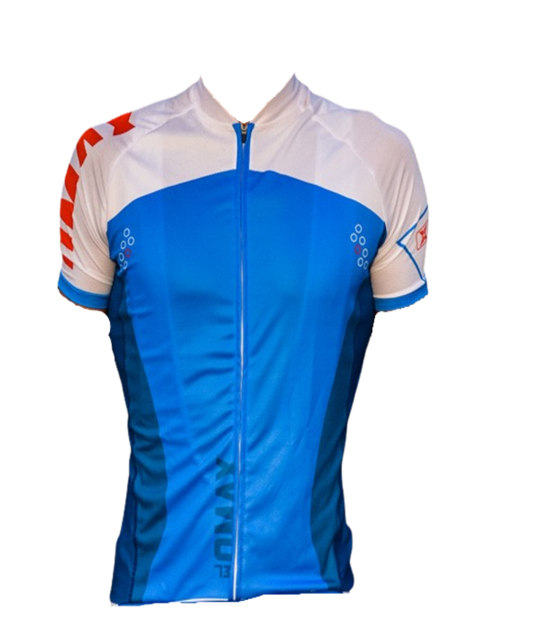 Maillot MC AT0MiC Bleu/Blanc