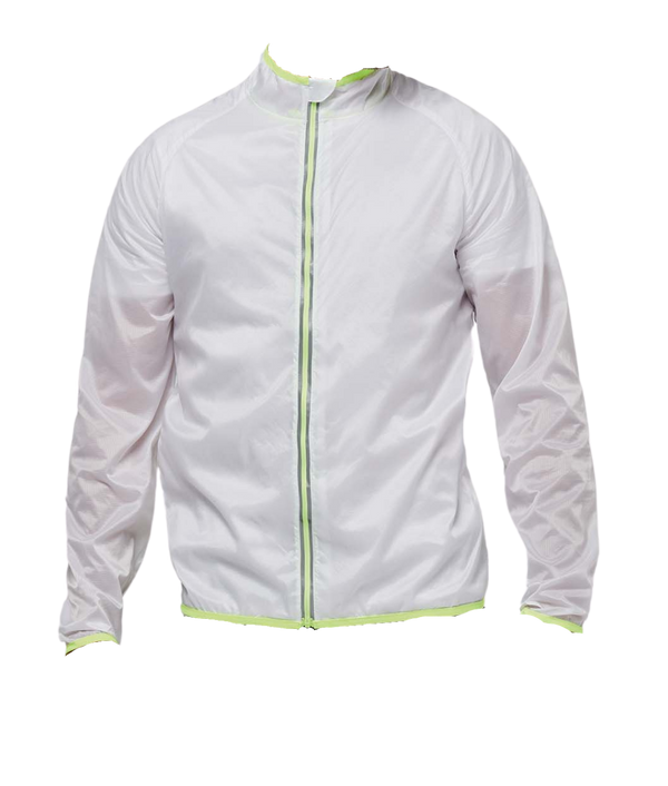 Veste de pluie longues manches blanche